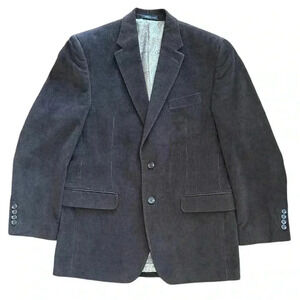 CHAPS By Ralph Lauren Corduroy Blazer Sports Coat Brown Size 38R Academia Office
